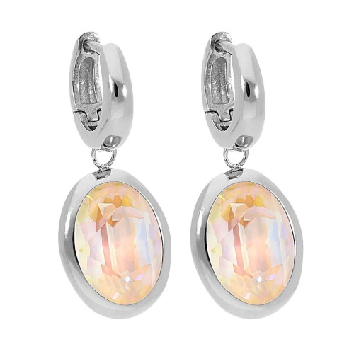 Серьги Qudo Creole TIVOLA small S ivory cream delite, 310698 BW/S фото 3